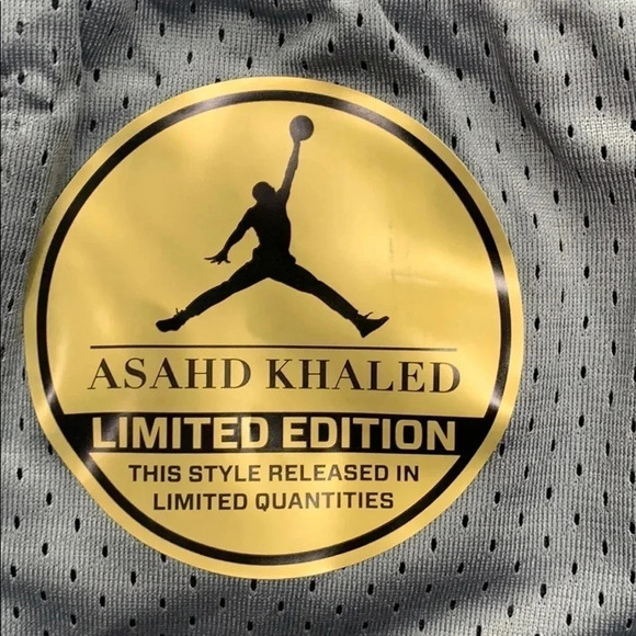 Boys Nike Jordan Basketball Shorts Asahd Khalid Limited Edition NWT - Picture 3 of 8